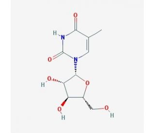 Thymine 1-&beta;-D-arabinofuranoside (CAS 605-23-2) - chemical structure image