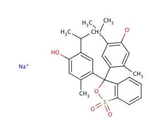 Thymol Blue sodium salt (CAS 62625-21-2) - chemical structure image