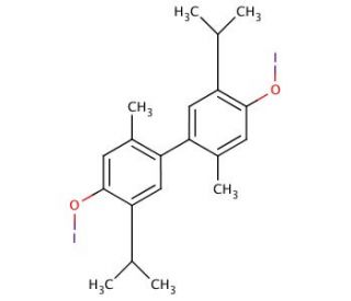 Thymol iodide (CAS 552-22-7) - chemical structure image