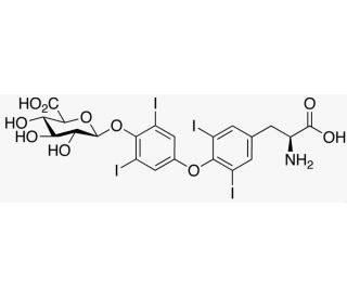 Thyroxine 4′-O-β-D-Glucuronide (CAS 21462-56-6) - chemical structure image