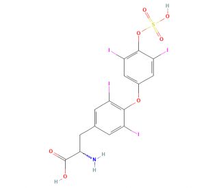Thyroxine 4&prime;-O-Sulfate - chemical structure image