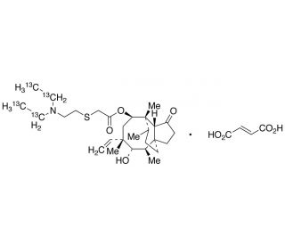 Tiamulin-13C4 Fumarate (CAS 55297-96-6) - chemical structure image