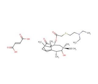 Tiamulin fumarate (CAS 55297-96-6) - chemical structure image