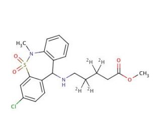 Tianeptine Metabolite MC5-d4 Methyl Ester - chemical structure image