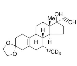 Tibolone-13CD3 3-Ethylene Ketal - chemical structure image