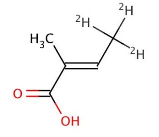 Tiglic Acid-d3 (CAS 19146-57-7) - chemical structure image