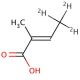Tiglic Acid-d3 (CAS 19146-57-7) - chemical structure image