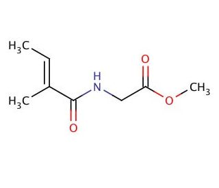 Tiglyl Glycine Methyl Ester - chemical structure image