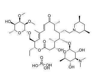 Tilmicosin phosphate salt (CAS 137330-13-3) - chemical structure image