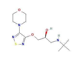 Timolol (CAS 26839-75-8) - chemical structure image