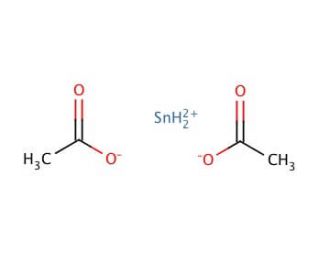 Tin(II) acetate (CAS 638-39-1) - chemical structure image