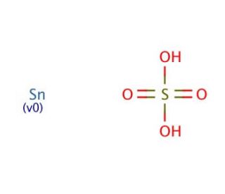 Tin(II) sulfate (CAS 7488-55-3) - chemical structure image