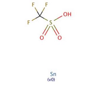 Tin(II) trifluoromethanesulfonate (CAS 62086-04-8) - chemical structure image