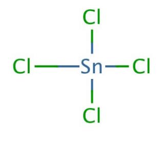 Tin(IV) chloride (CAS 7646-78-8) - chemical structure image