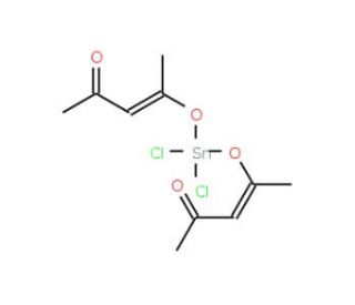 Tin(IV) chloride bis(2,4-pentanedionate) (CAS 16919-46-3) - chemical structure image