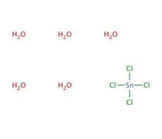 Tin(IV) chloride pentahydrate (CAS 10026-06-9) - chemical structure image