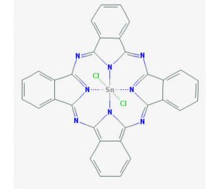 Tin(IV) phthalocyanine dichloride (CAS 18253-54-8) - chemical structure image