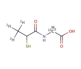 Tiopronin-d3,13C - chemical structure image