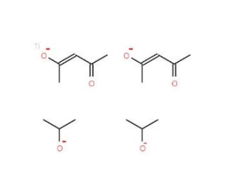 Titanium(diisopropoxide) bis(2,4-pentanedionate) (CAS 17927-72-9) - chemical structure image