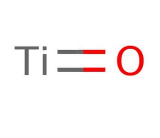 Titanium(II) oxide (CAS 12137-20-1) - chemical structure image