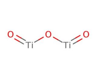 Titanium(III) oxide (CAS 1344-54-3) - chemical structure image