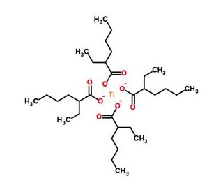 Titanium(IV) 2-ethylhexanoate (CAS 3645-34-9) - chemical structure image