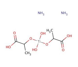 Titanium(IV) bis(ammonium lactato)dihydroxide solution (CAS 65104-06-5) - chemical structure image