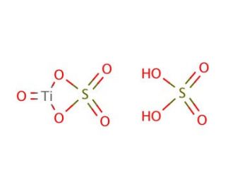 Titanium(IV) oxysulfate - sulfuric acid (CAS 123334-00-9) - chemical structure image