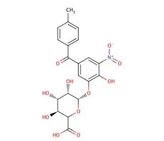 Tolcapone 3-&beta;-D-Glucuronide (CAS 204853-33-8) - chemical structure image