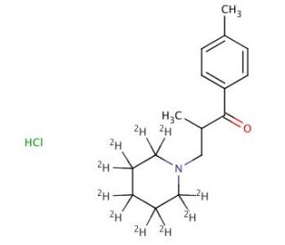Tolperisone-d10, Hydrochloride (CAS 1185160-65-9) - chemical structure image