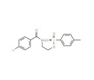 Toluene-4-sulfonic acid 2-(4-chloro-benzoylamino)-ethyl ester - chemical structure image