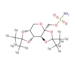 Topiramate-d12 (CAS 1279037-95-4) - chemical structure image