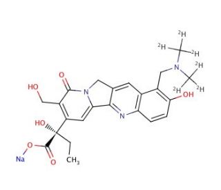 Topotecan-d6 Carboxylic Acid Sodium Salt (CAS 1263470-27-4) - chemical structure image