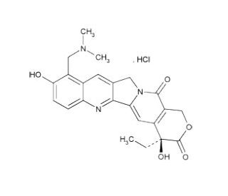 Topotecan Hydrochloride (CAS 119413-54-6) - chemical structure image