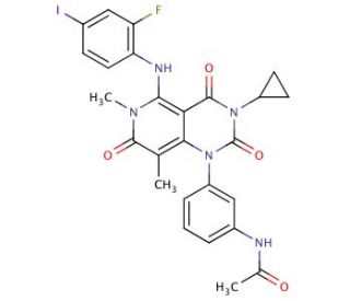 Trametinib (CAS 871700-17-3) - chemical structure image