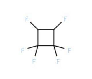 trans-1,1,2,2,3,4-Hexafluorocyclobutane (CAS 23012-94-4) - chemical structure image