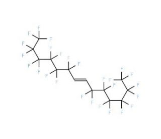 trans-1,2-Bis(perfluorohexyl)ethylene (CAS 51249-67-3) - chemical structure image