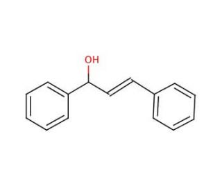trans-1,3-Diphenyl-2-propen-1-ol (CAS 62668-02-4) - chemical structure image
