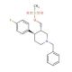 trans 1-Benzyl-4-(4-fluorophenyl)-3-methylsulfonatepiperidine (CAS 201855-71-2) - chemical structure image
