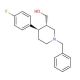 trans 1-Benzyl-4-(4-fluorophenyl)-3-piperidinemethanol (CAS 201855-60-9) - chemical structure image