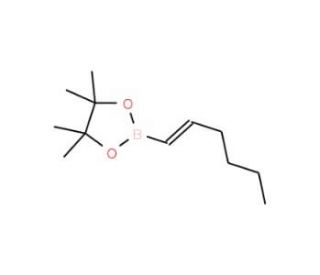 Trans-1-hexenylboronic acid pinacol ester (CAS 154820-94-7) - chemical structure image