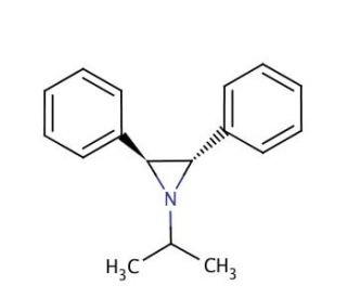 trans-1-Isopropyl-2,3-diphenylaziridine (CAS 307310-76-5) - chemical structure image