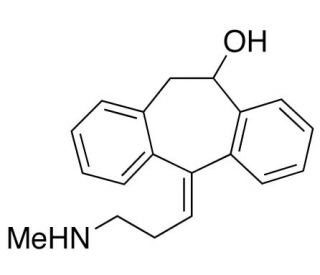 trans-10-Hydroxy nortriptyline - chemical structure image