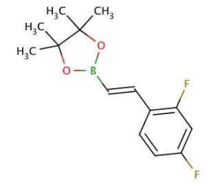 trans-2-(2,4-Difluorophenyl)vinylboronic acid pinacol ester (CAS 736987-78-3) - chemical structure image