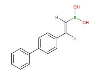 trans-2-(4-Biphenyl)vinylboronic acid (CAS 352530-23-5) - chemical structure image