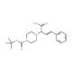 trans-2-(4-Boc-piperazinyl)-4-phenyl-3-butenoic acid (CAS 853681-16-0) - chemical structure image