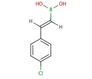 trans-2-(4-Chlorophenyl)vinylboronic acid (CAS 154230-29-2) - chemical structure image