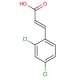 trans-2,4-Dichlorocinnamic acid (CAS 20595-45-3) - chemical structure image