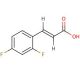 trans-2,4-Difluorocinnamic acid (CAS 94977-52-3) - chemical structure image