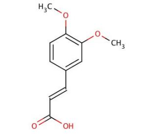 trans-2,4-Dimethoxycinnamic acid (CAS 16909-09-4) - chemical structure image